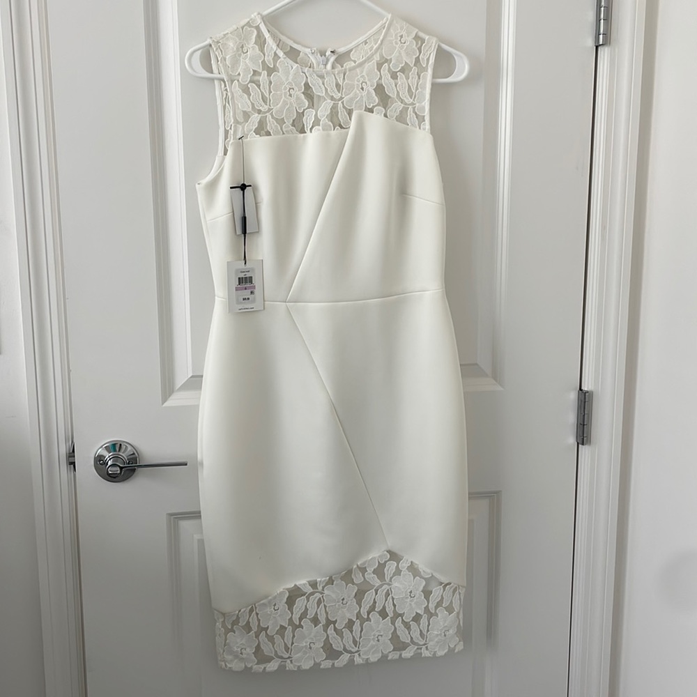 White lace dress Calvin Klein